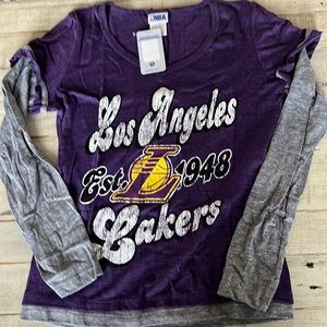 NWT LA Lakers Long Sleeves Women’s Top